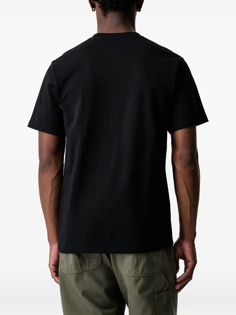 A BATHING APE Camo katoenen T-shirt Zwart
