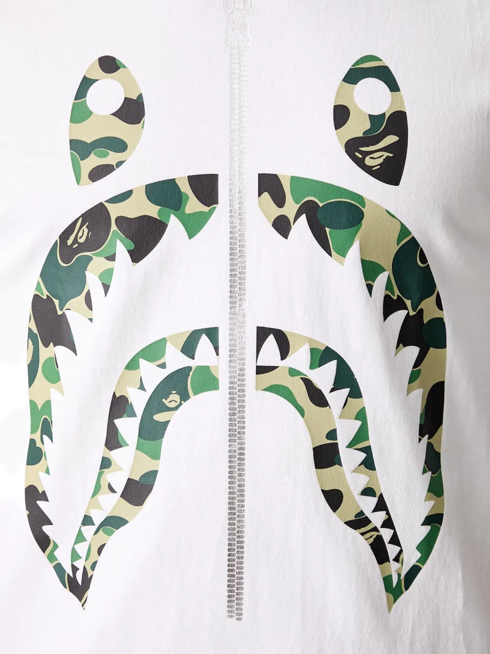 A BATHING APE T-shirt met camouflageprint Wit