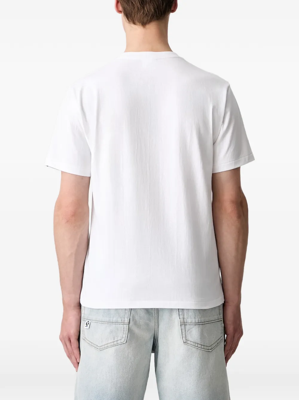 A BATHING APE T-shirt met camouflageprint Wit