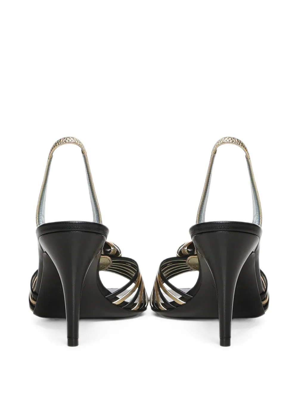 Valentino Garavani Coeur Royal sandals Zwart
