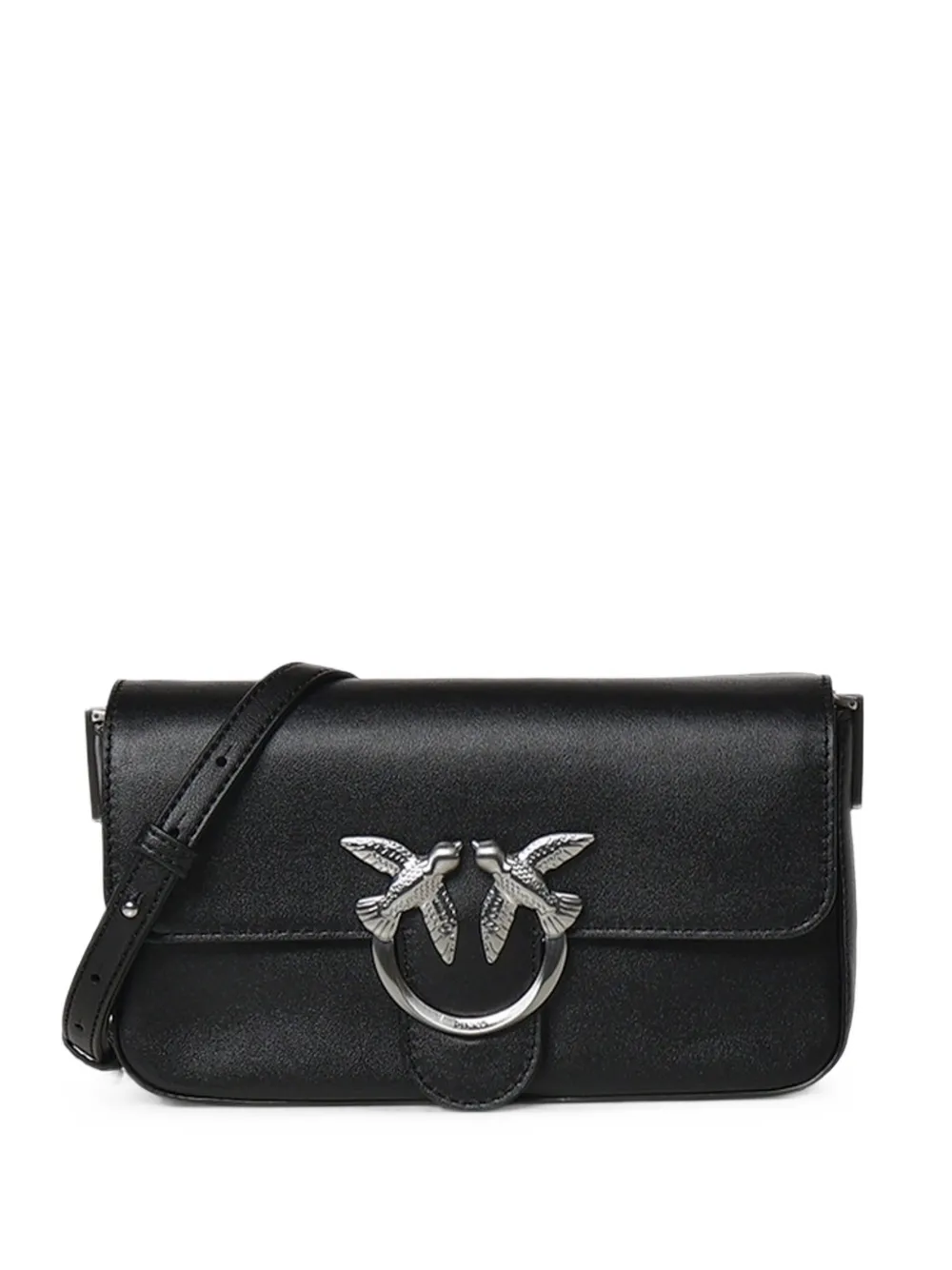 PINKO Love Birds leather shoulder bag - Nero