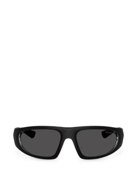 Prada Eyewear logo-patch rectangle-frame sunglasses