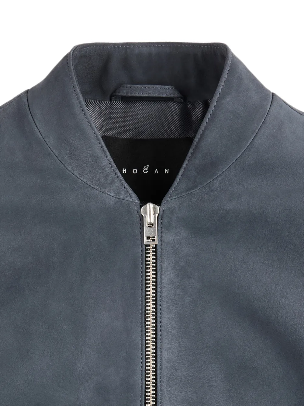 Hogan Bomberjack van nubuck Blauw