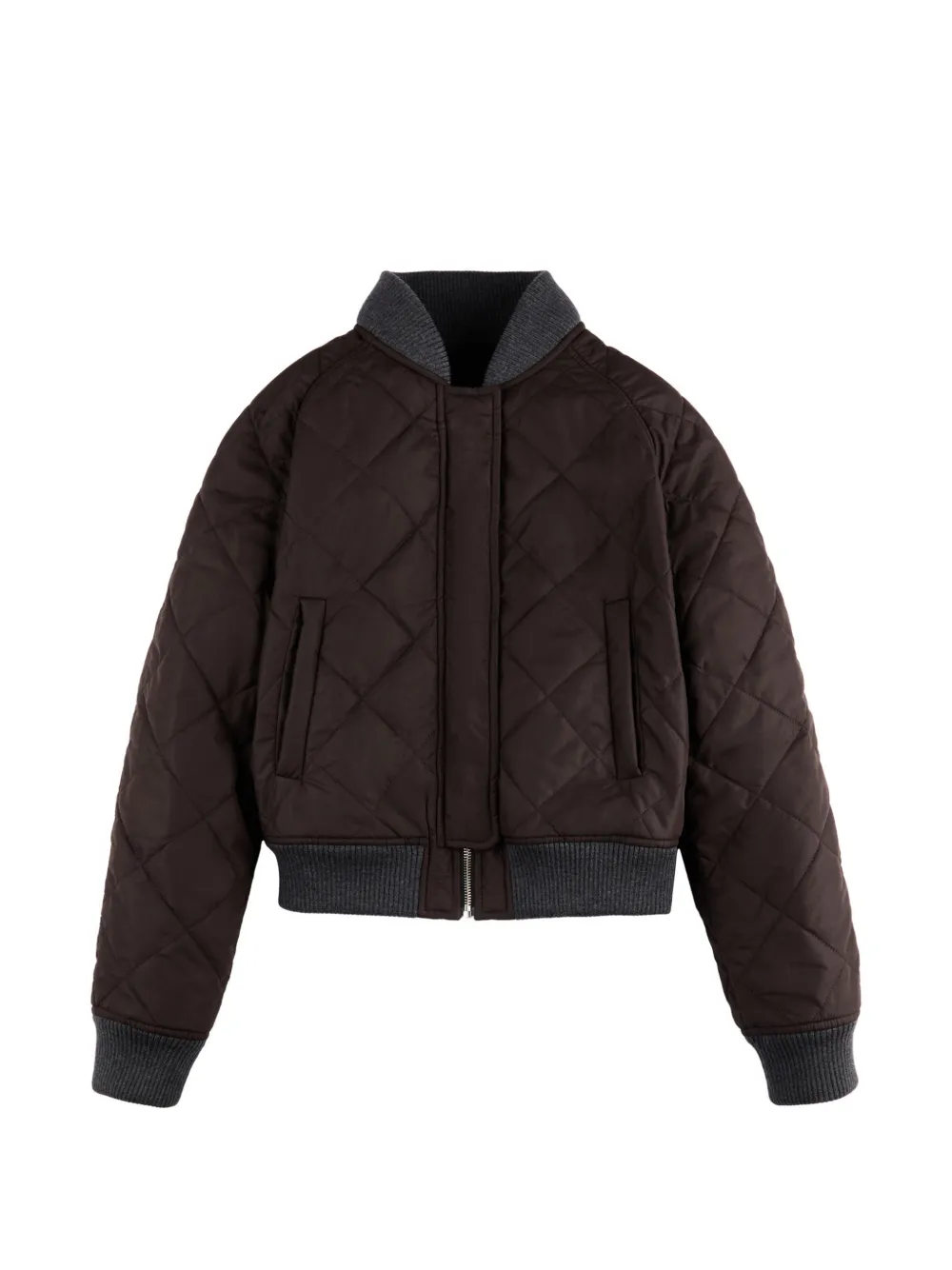 Hogan cropped bomber jacket - Marrone