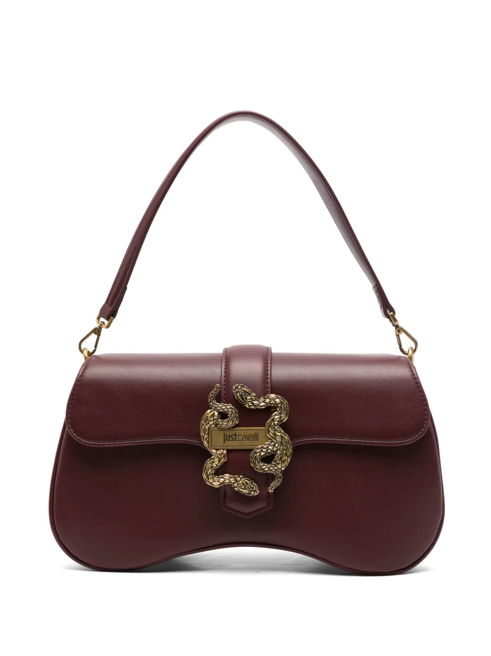 Just Cavalli snake-plaque shoulder bag · OS