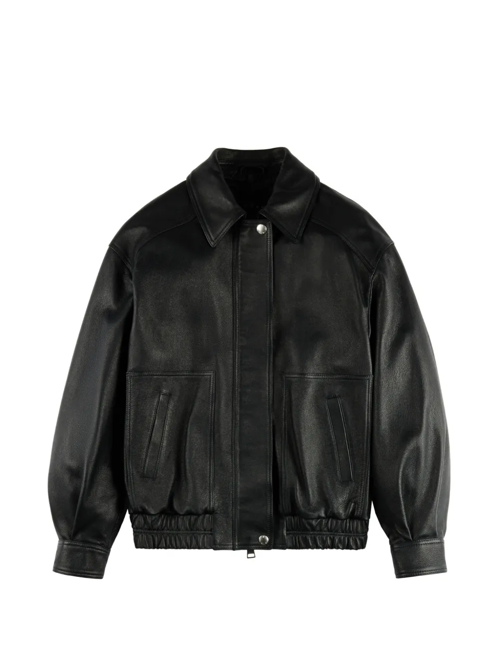 Hogan bomber jacket in nappa leather - Nero