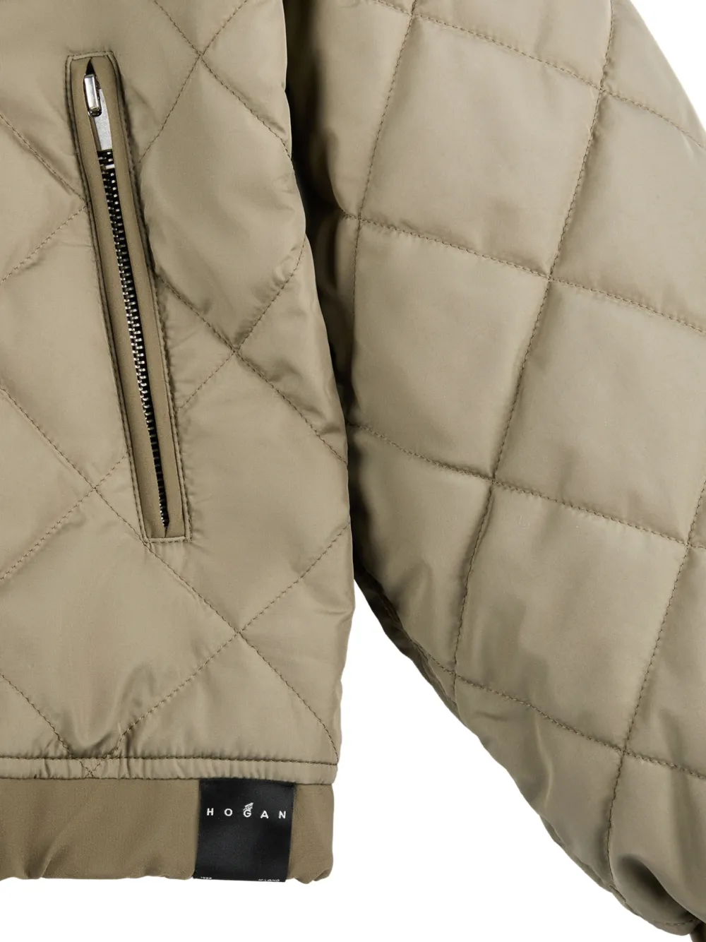 Hogan Gewatteerd bomberjack Beige