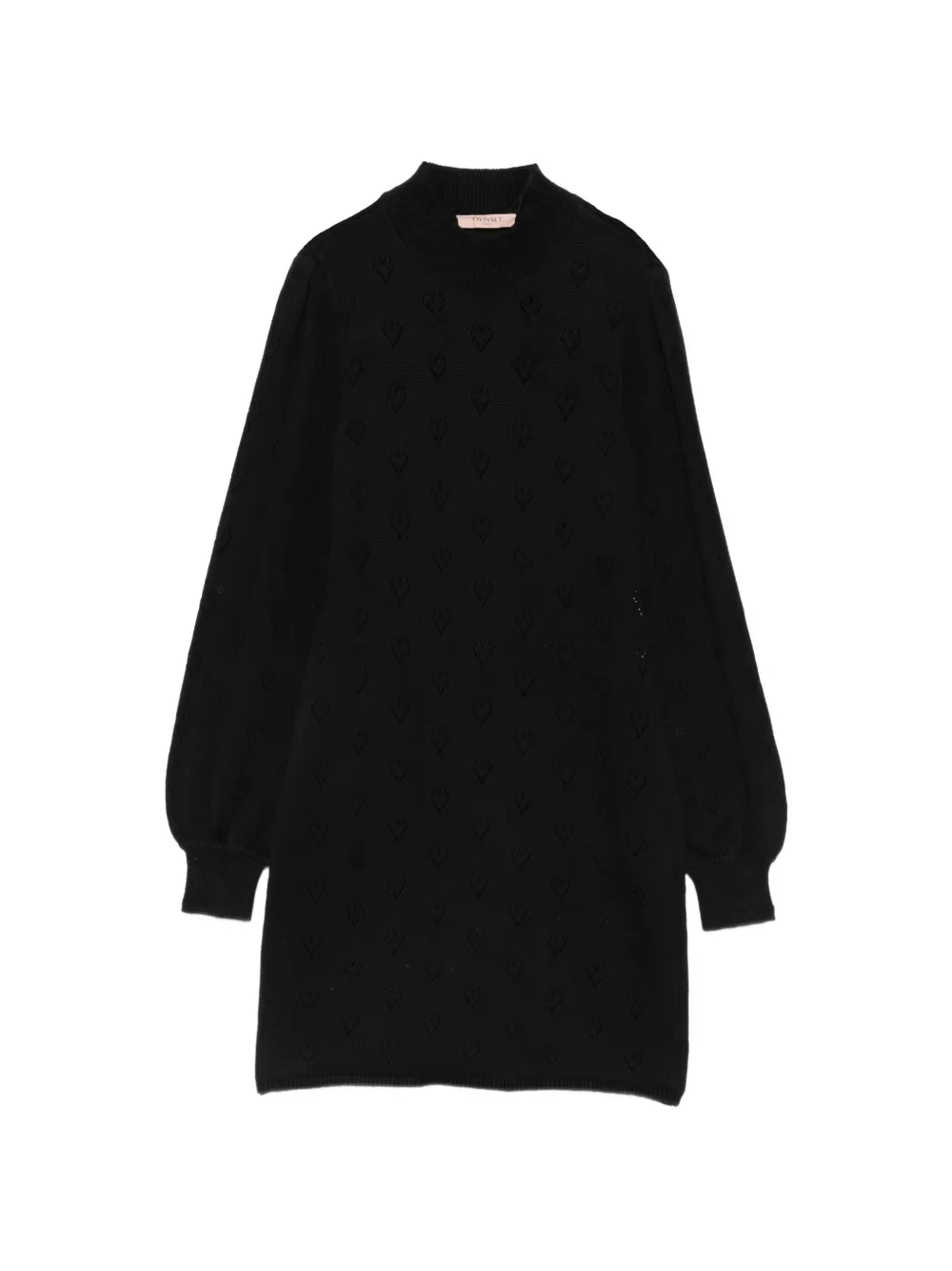 TWINSET robe courte à design perforé - Noir TWINSET robe courte à design perforé - Noir