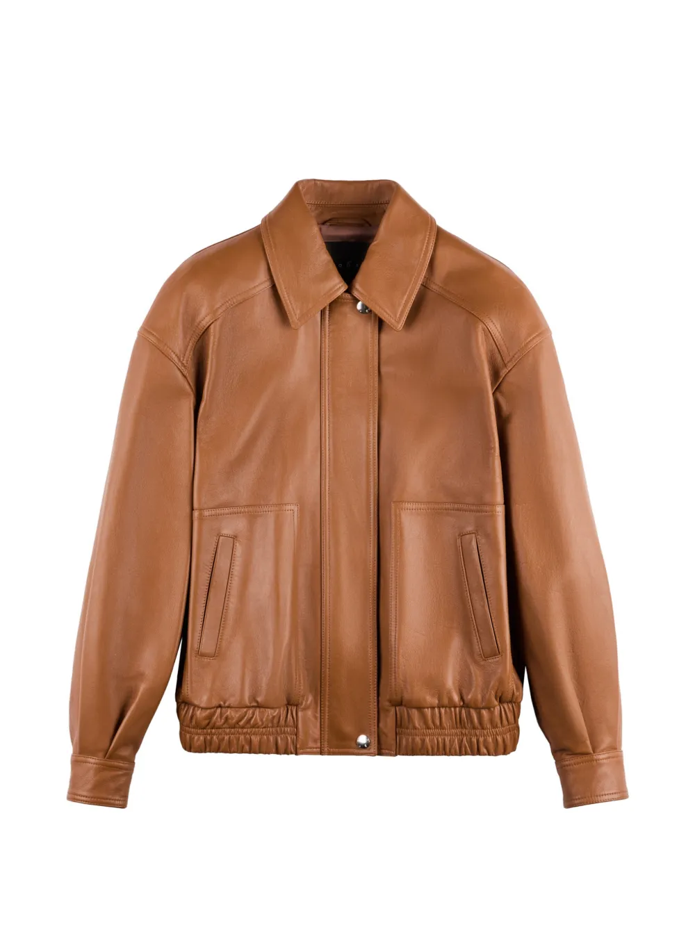 Hogan bomber jacket in nappa leather - Marrone