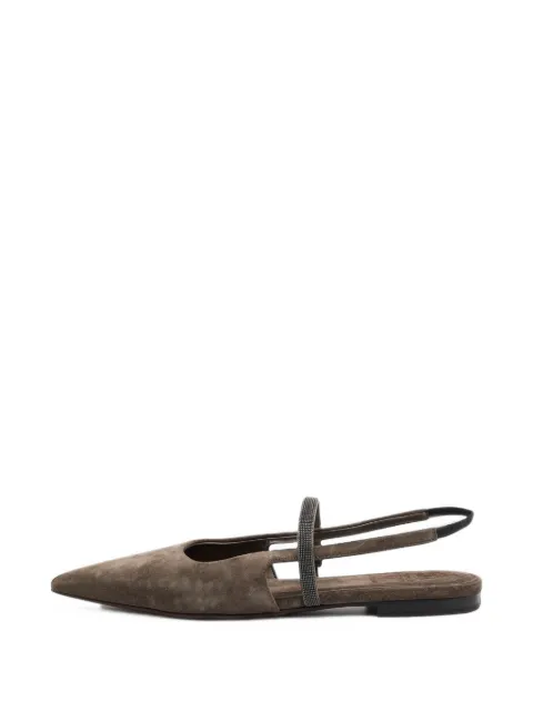 Brunello Cucinelli Vintage flats Monili con correa trasera