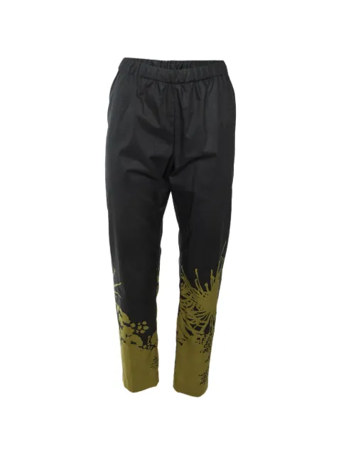Dries Van Noten Pre-Owned printed tapered trousers
