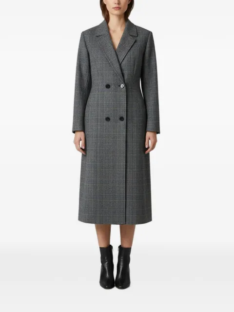 Lanvin Pre-Owned check-pattern double-breasted coat