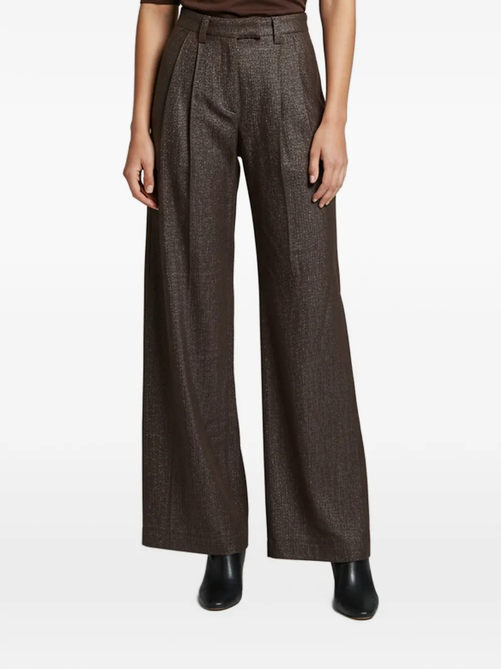 Brunello Cucinelli Vintage Lurex denim loose fit jeans - Marrone