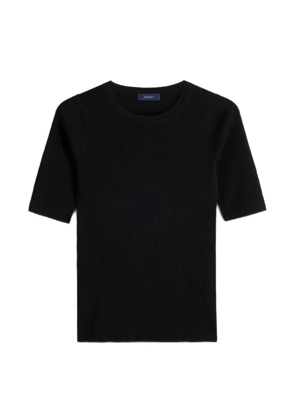 Soeur Karina ribbed-knit sweater - Nero