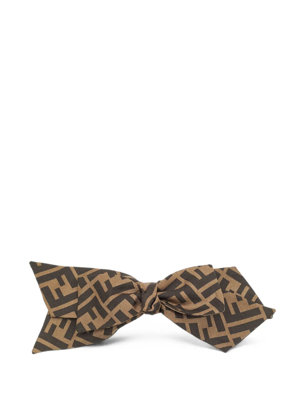 Fendi Pre-Owned Fermaglio con logo FF - Marrone