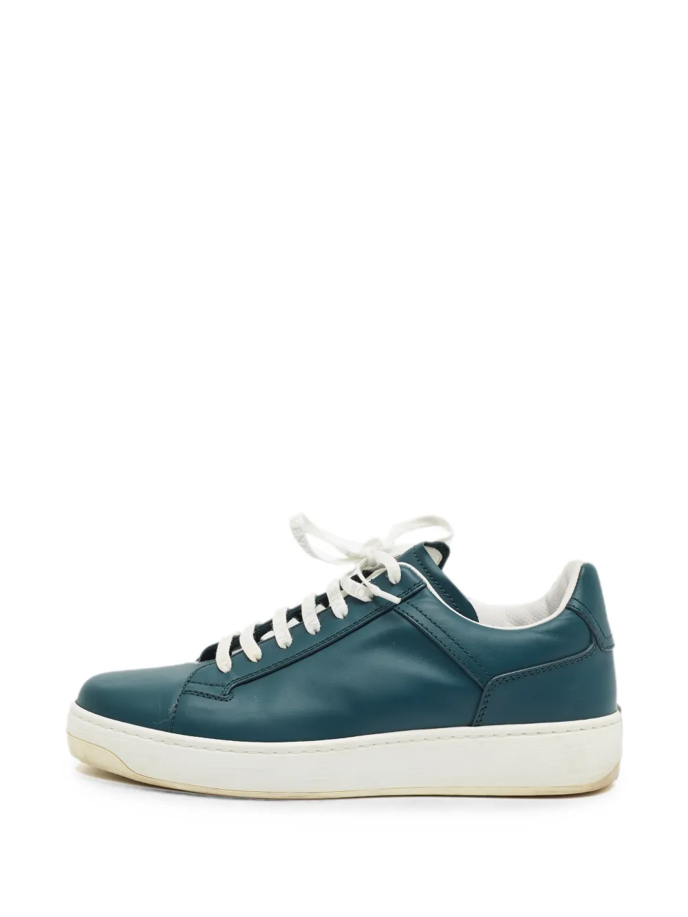 Bottega Veneta Pre-Owned low-top lace-up sneakers - Blau