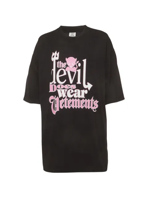 VETEMENTS graphic-print oversized T-shirt
