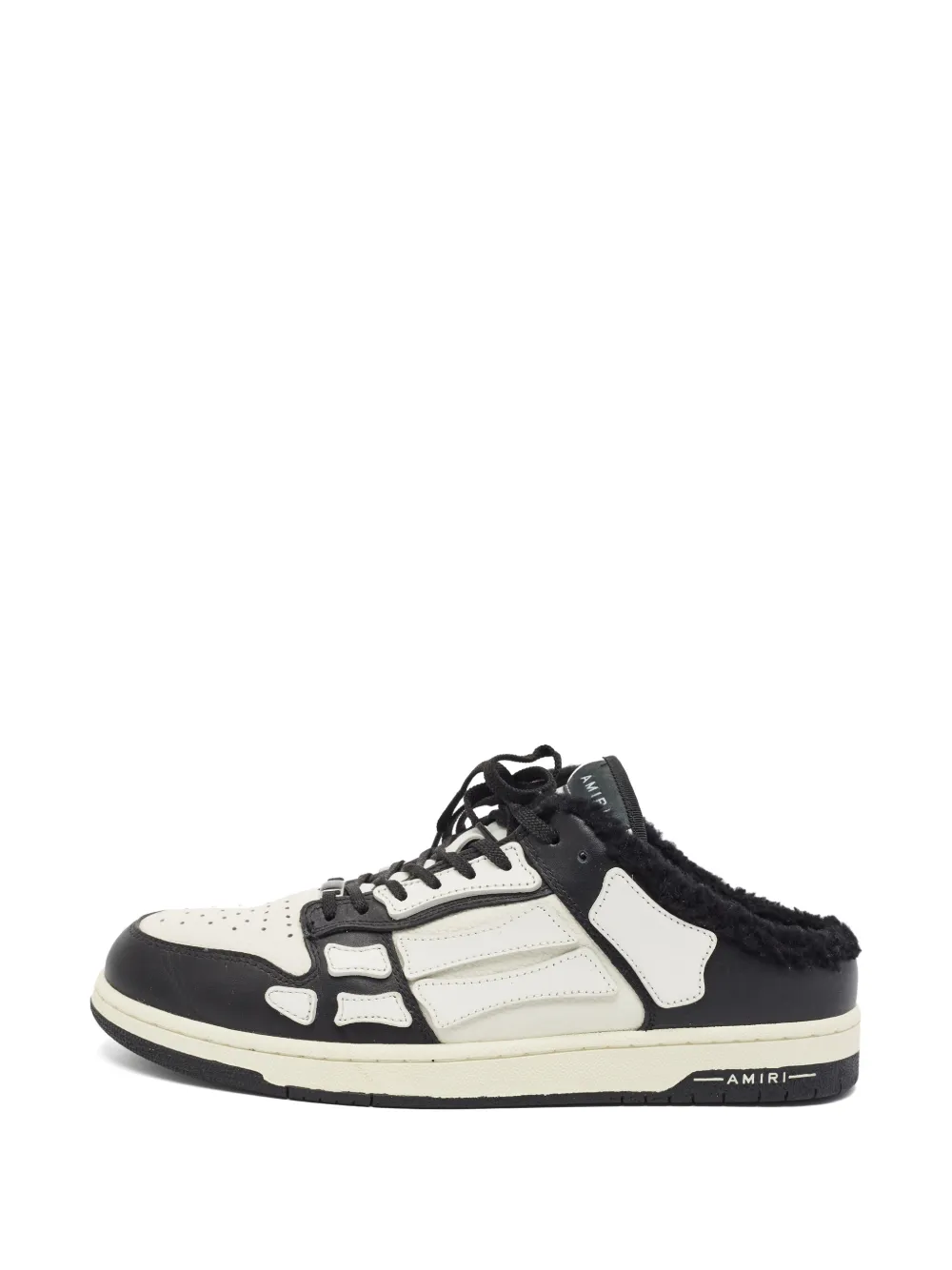 AMIRI Skel shearling-trim sneakers - Bianco