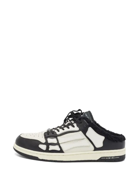 AMIRI baskets Skel à bords en peau lainée