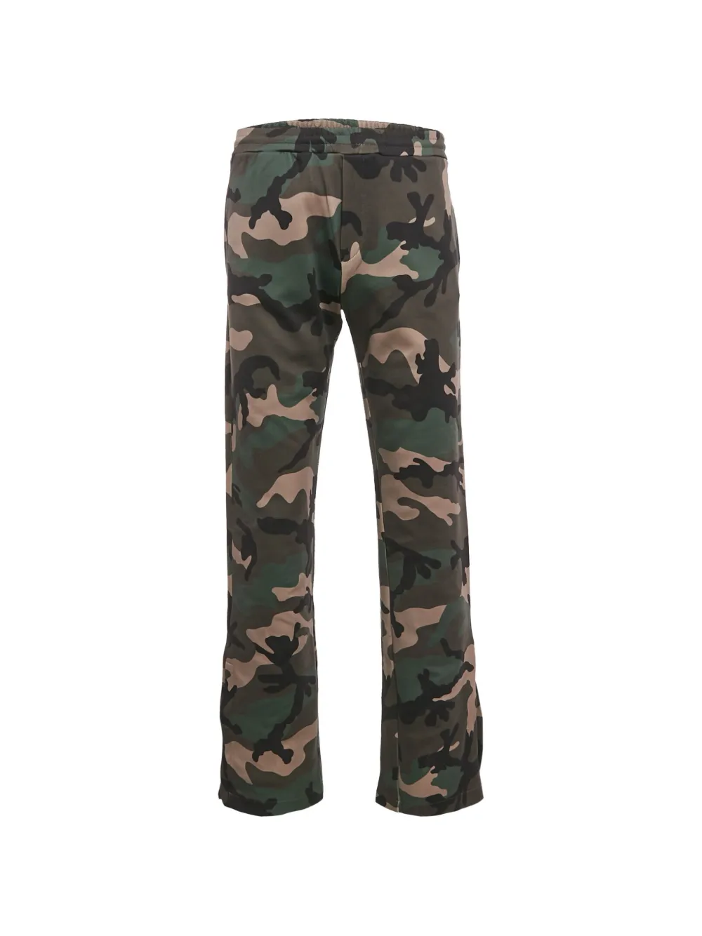 Pre-owned Valentino Camouflage-print Vlogo Track Pants In Green