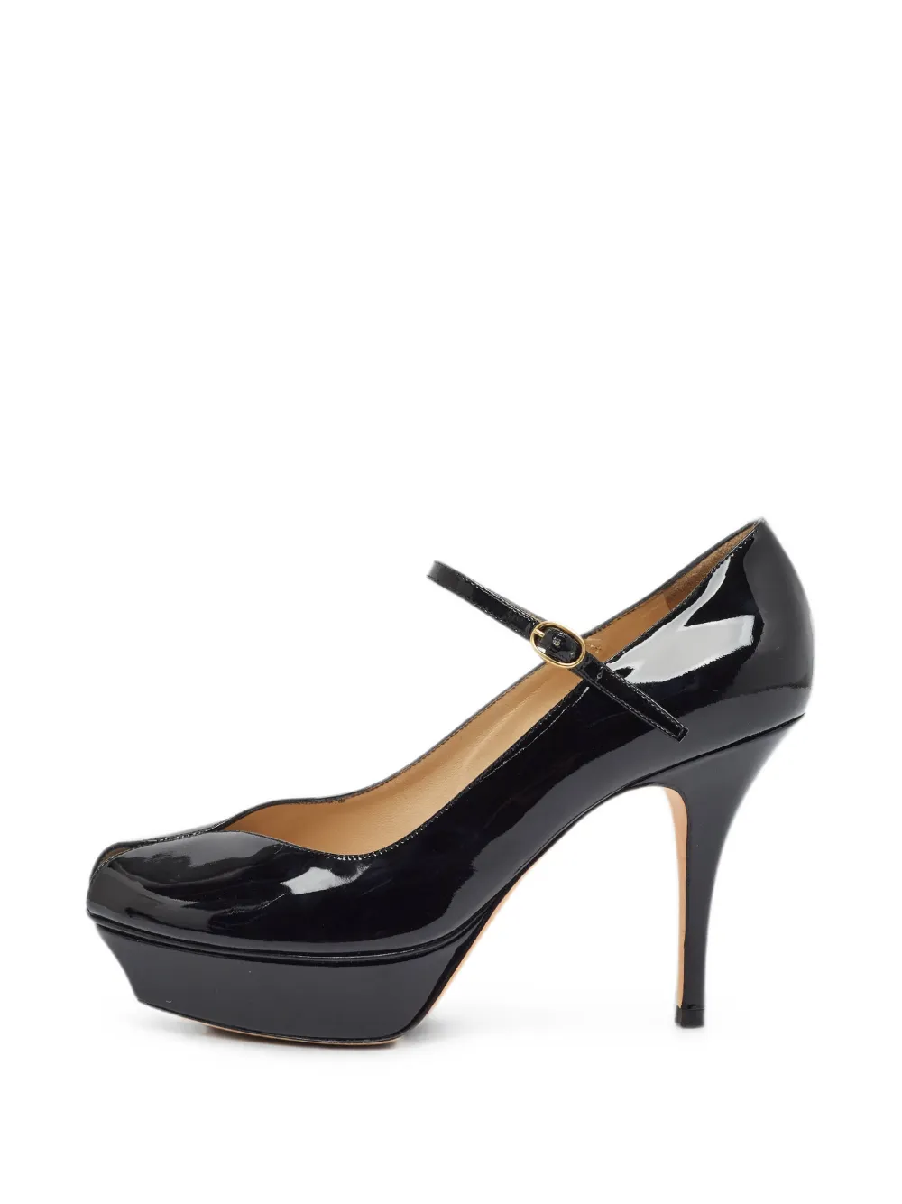 Saint Laurent Pre-Owned Mary Jane platform pumps - Schwarz