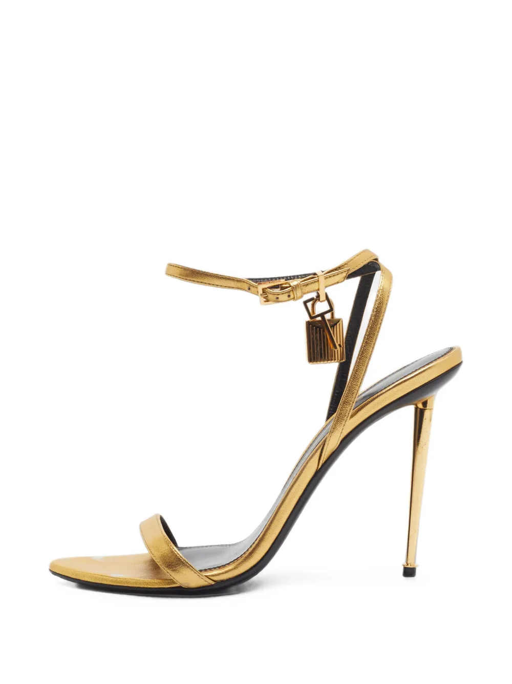 Tom Ford Vintage Padlock ankle-strap sandals - Gelb