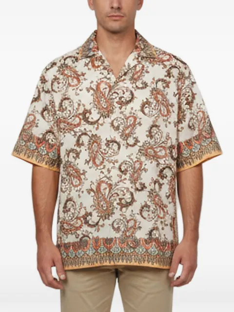 Etro Pre-Owned Paisley-print short-sleeve shirt