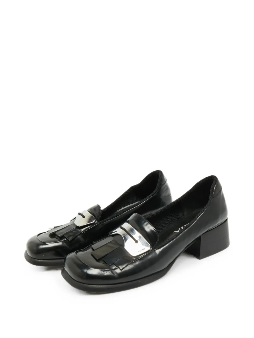 Prada Pre-Owned fringe Penny loafers - Schwarz