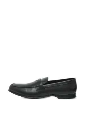 Prada Pre-Owned スクエアトゥ ローファー | ブラック | FARFETCH JP