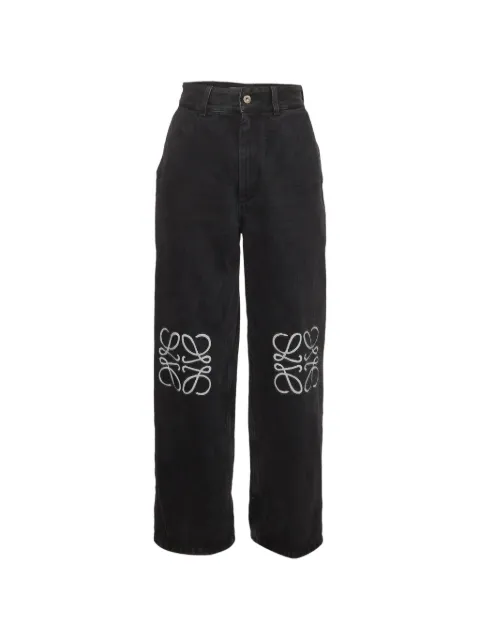 Loewe Pre-Owned jeans anchos Anagram
