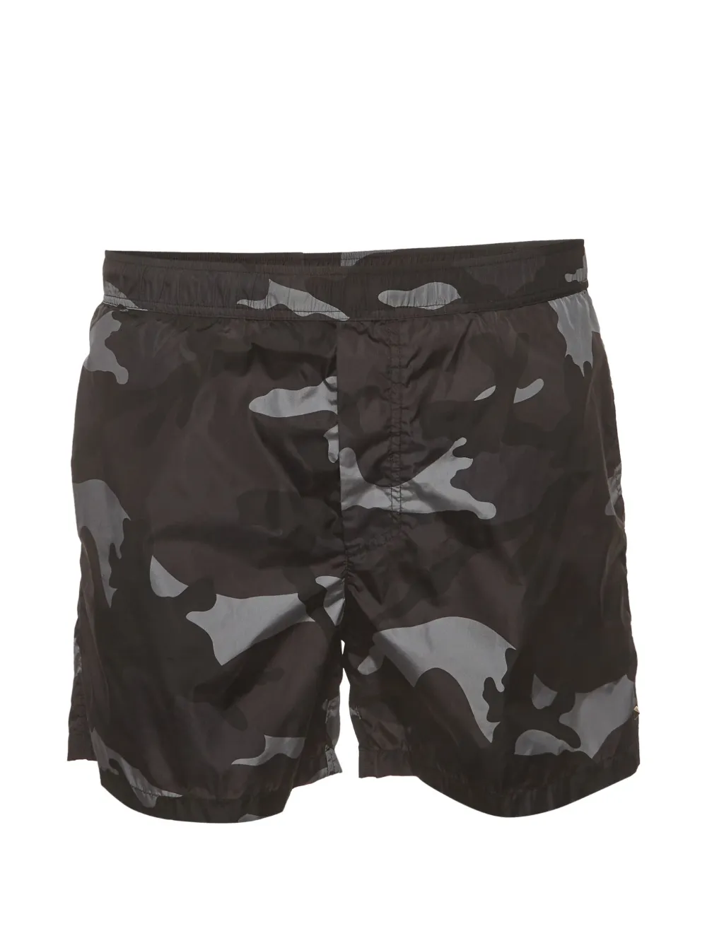 Valentino Garavani Pre-Owned camouflage-print swim shorts - Nero