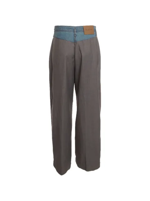 MUNTHE denim-waistband pleated trousers