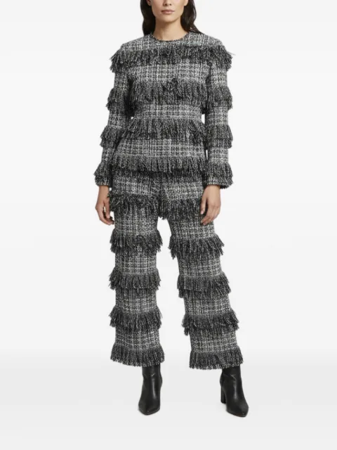 Sonia Rykiel Pre-Owned fringed tweed suit
