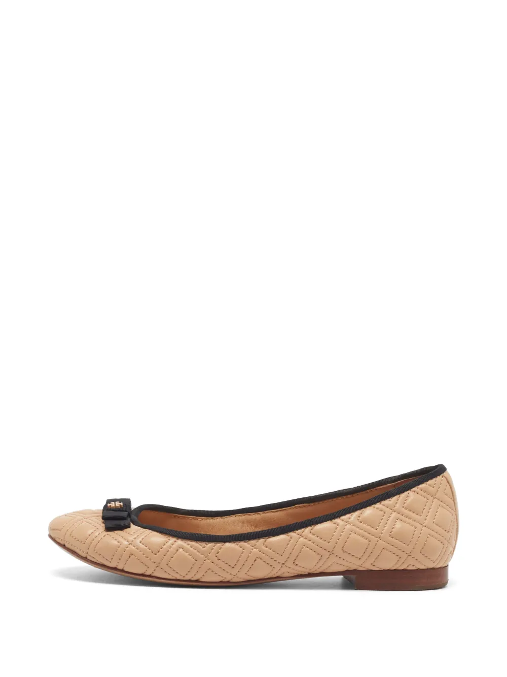 Tory Burch Marion quilted ballet flats - Toni neutri