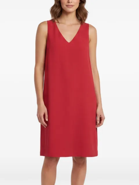 Theory V-neck shift mini dress