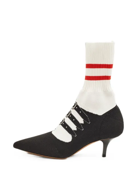 Marni Pre-Owned pointed-toe sock-effect ankle boots