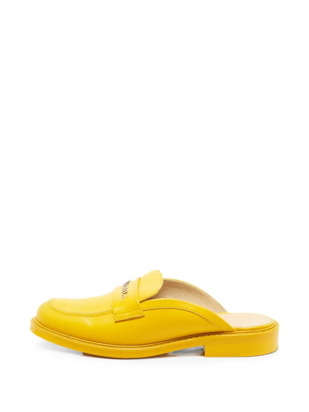 CHANEL Pre-Owned x Pharrell logo-lettering mules - Gelb