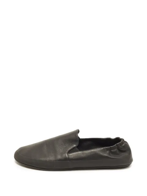 The Row Pre-Owned Tech leather loafers