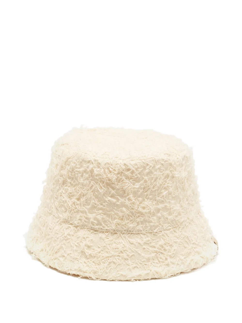 Brunello Cucinelli Cappello bucket con texture bouclé - Bianco