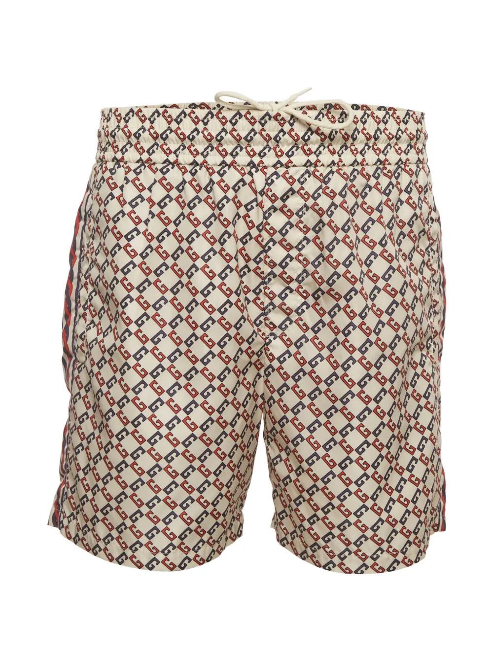 Gucci Pre-Owned Geometric G print swim shorts - Toni neutri
