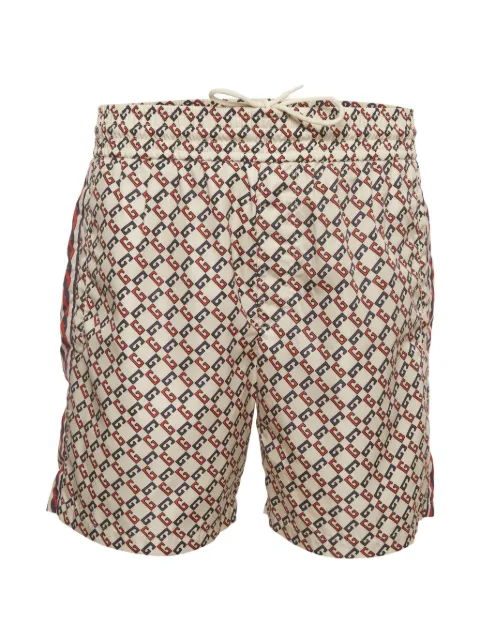 Gucci Pre-Owned shorts de playa con estampado G geométrico