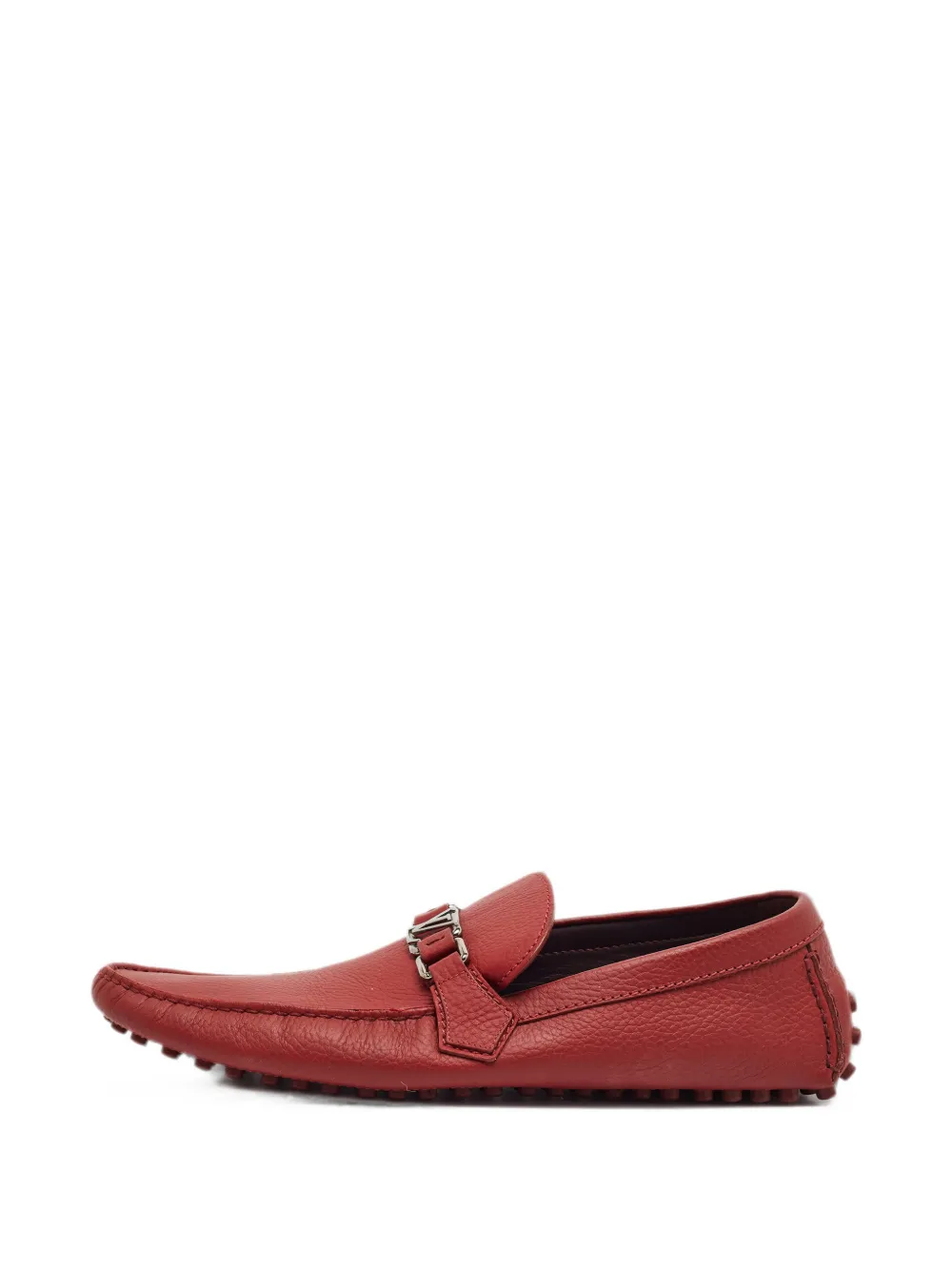 Louis Vuitton Pre-Owned Hockenheim leather loafers - Rot