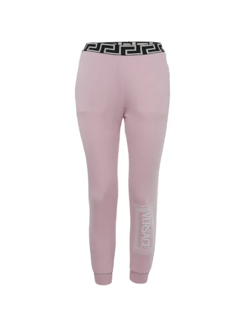 Versace Pre-Owned Greca logo-embroidered track pants
