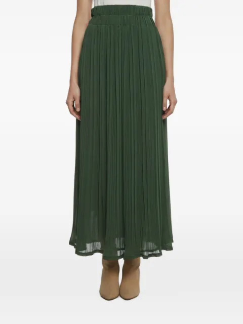 P.A.R.O.S.H. plissé-crepe midi skirt