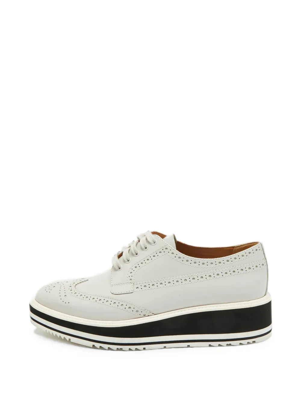 Prada Pre-Owned Derby con dettaglio a coda di rondine - Grigio
