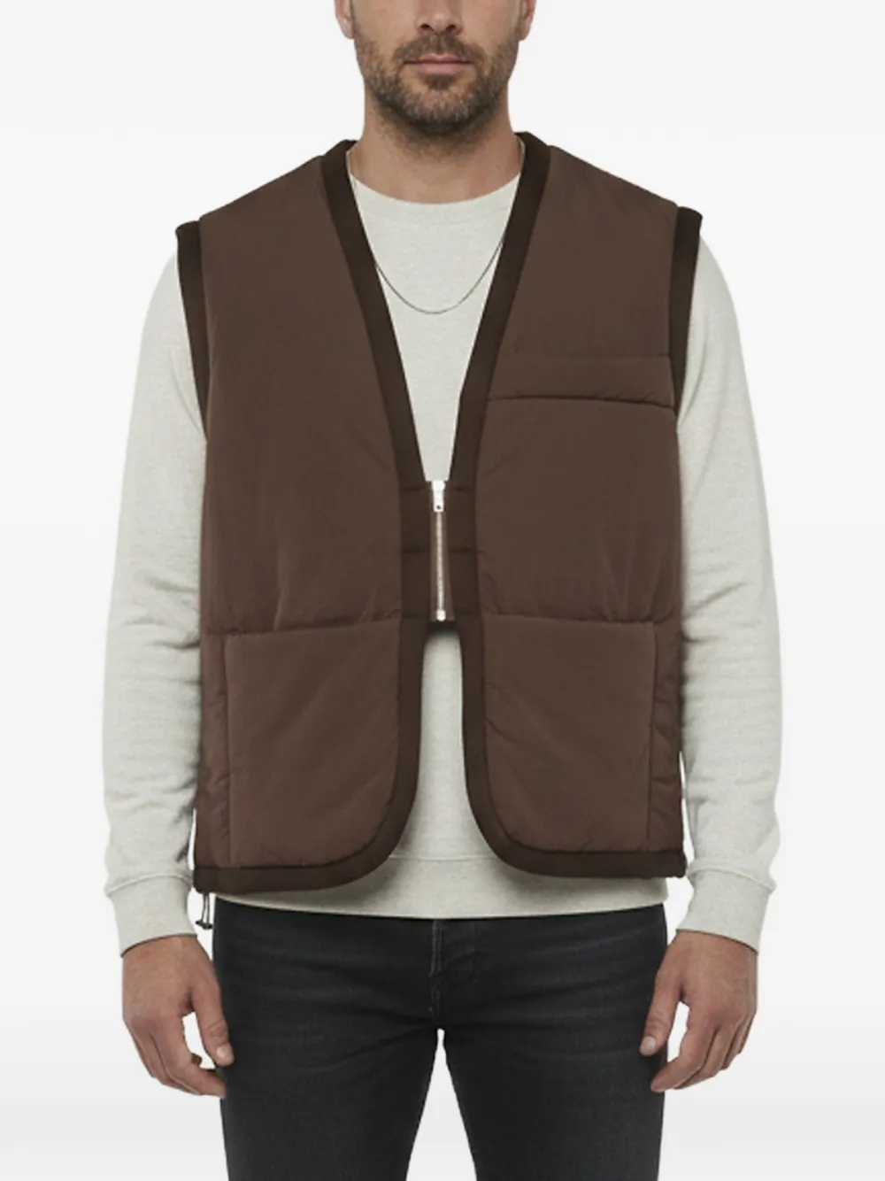 Jacquemus Pre-Owned Le Gilet Pino padded vest - Marrone