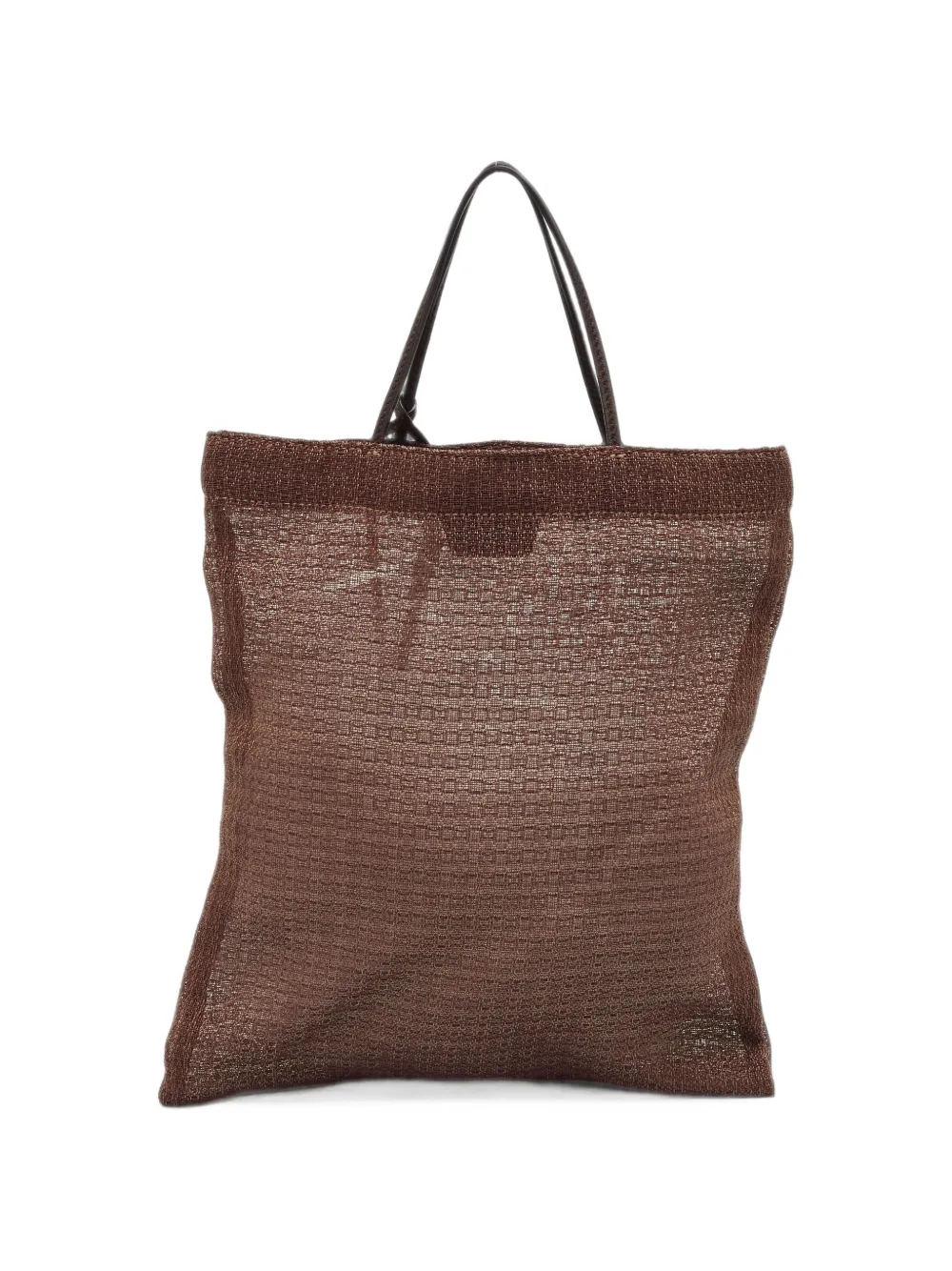 The Row Pre-Owned Barn open-top tote bag - Marrone