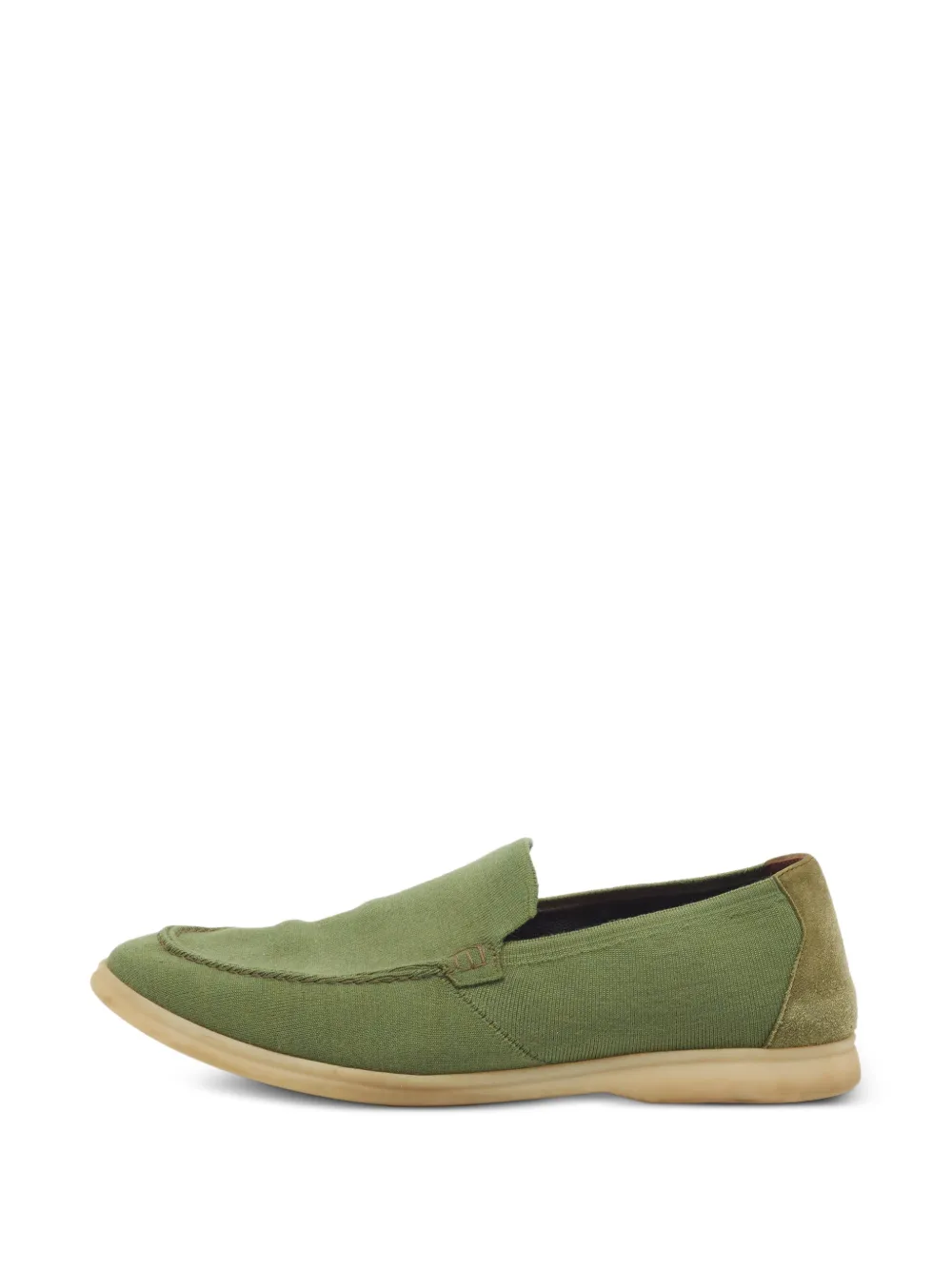 Loro Piana Pre-Owned Summer Walk Loafer aus Wildleder - Grün