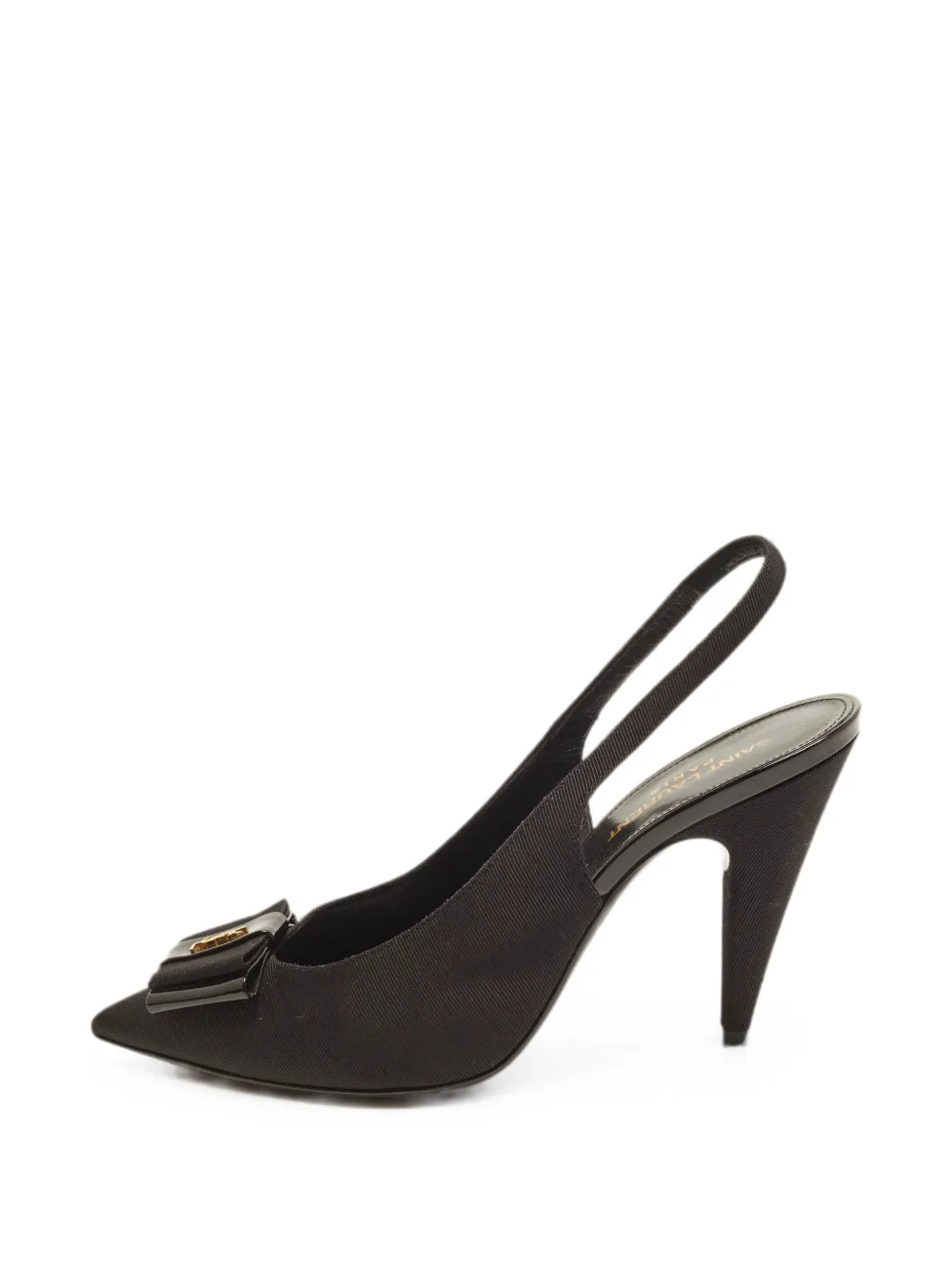 Saint Laurent Pre-Owned Anais bow slingback pumps - Schwarz