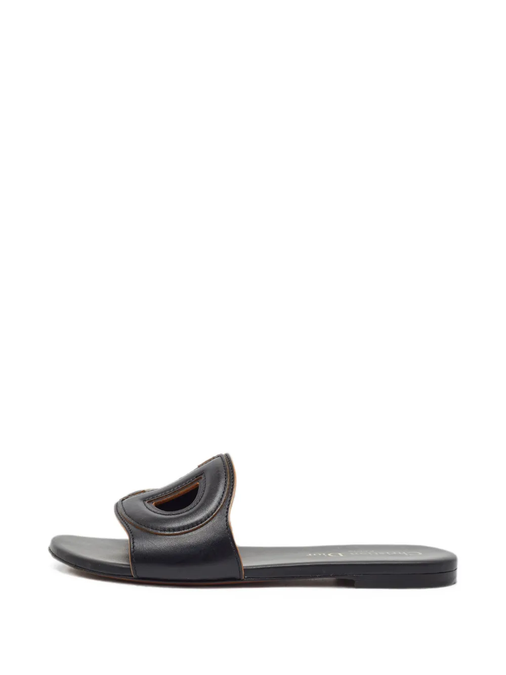 Christian Dior Pre-Owned D Club leather sandals - Schwarz